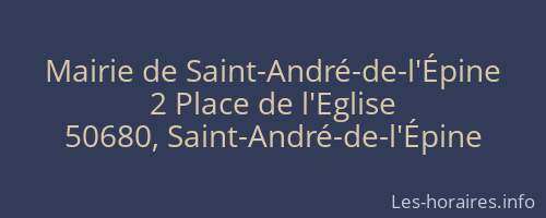 Mairie de Saint-André-de-l'Épine