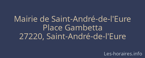 Mairie de Saint-André-de-l'Eure
