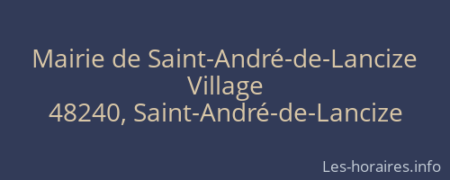 Mairie de Saint-André-de-Lancize