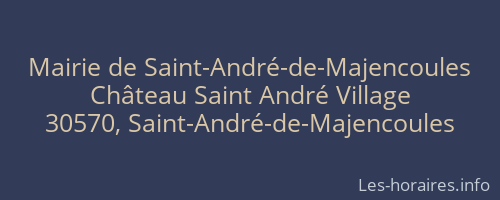 Mairie de Saint-André-de-Majencoules