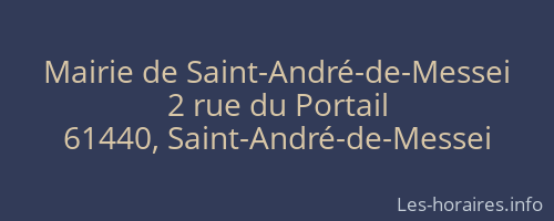 Mairie de Saint-André-de-Messei