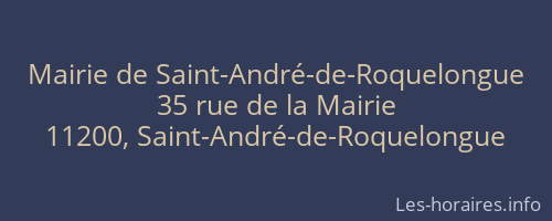 Mairie de Saint-André-de-Roquelongue