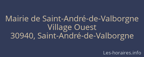 Mairie de Saint-André-de-Valborgne