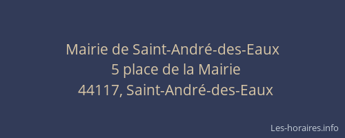 Mairie de Saint-André-des-Eaux
