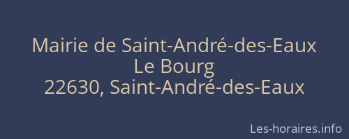 Mairie de Saint-André-des-Eaux