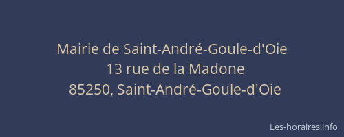Mairie de Saint-André-Goule-d'Oie