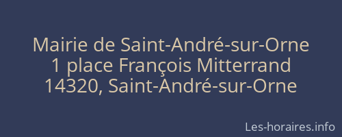 Mairie de Saint-André-sur-Orne