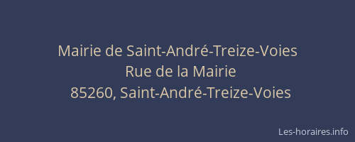 Mairie de Saint-André-Treize-Voies