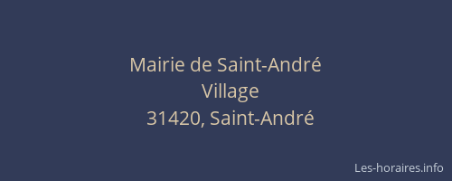 Mairie de Saint-André