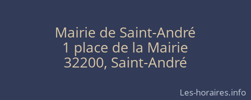Mairie de Saint-André