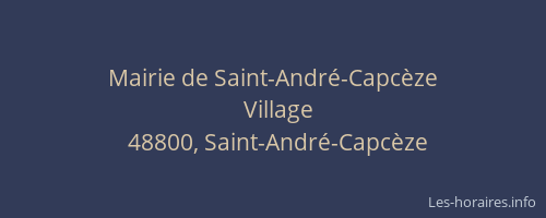 Mairie de Saint-André-Capcèze