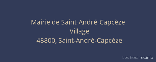 Mairie de Saint-Andr&eacute;-Capc&egrave;ze