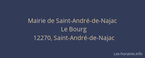 Mairie de Saint-Andr&eacute;-de-Najac
