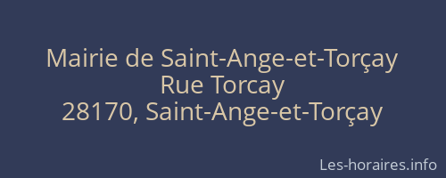 Mairie de Saint-Ange-et-Torçay