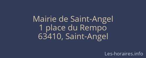 Mairie de Saint-Angel