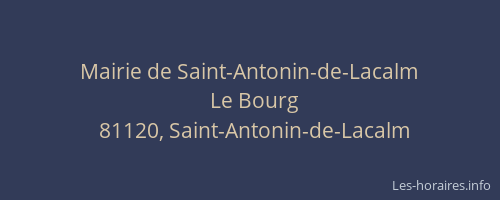 Mairie de Saint-Antonin-de-Lacalm