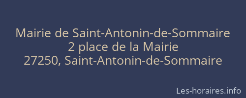 Mairie de Saint-Antonin-de-Sommaire