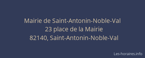 Mairie de Saint-Antonin-Noble-Val