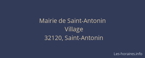 Mairie de Saint-Antonin