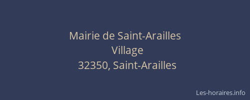 Mairie de Saint-Arailles