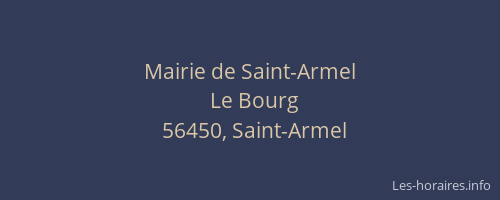 Mairie de Saint-Armel