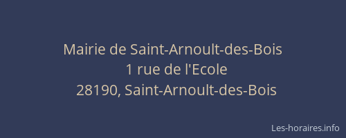Mairie de Saint-Arnoult-des-Bois