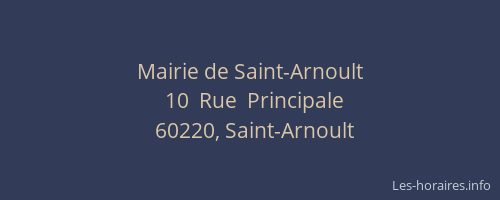 Mairie de Saint-Arnoult
