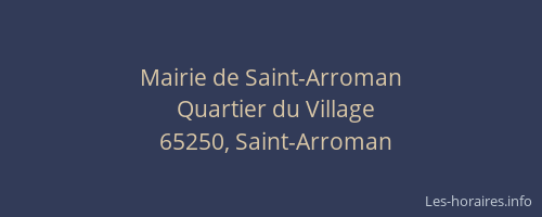 Mairie de Saint-Arroman