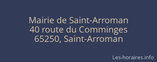 Mairie de Saint-Arroman