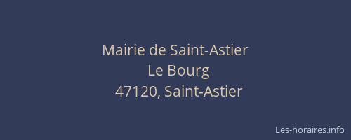 Mairie de Saint-Astier