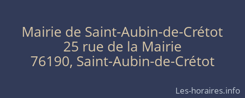 Mairie de Saint-Aubin-de-Crétot