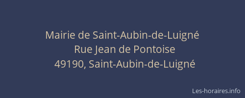 Mairie de Saint-Aubin-de-Luigné