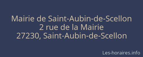 Mairie de Saint-Aubin-de-Scellon