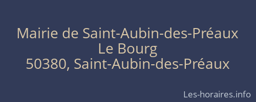 Mairie de Saint-Aubin-des-Préaux