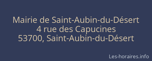 Mairie de Saint-Aubin-du-Désert