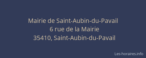 Mairie de Saint-Aubin-du-Pavail
