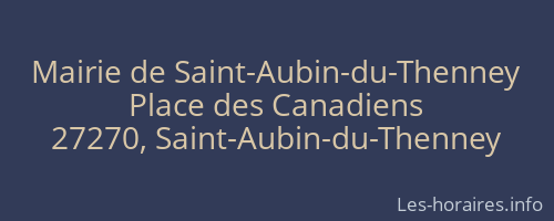 Mairie de Saint-Aubin-du-Thenney