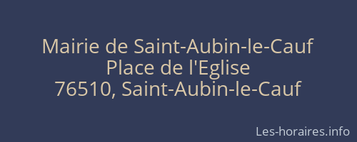 Mairie de Saint-Aubin-le-Cauf