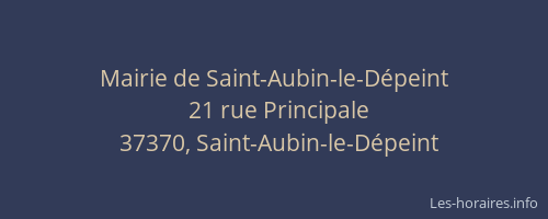 Mairie de Saint-Aubin-le-D&eacute;peint