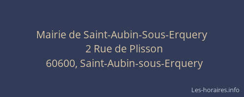 Mairie de Saint-Aubin-Sous-Erquery