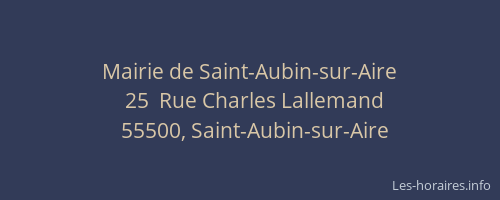 Mairie de Saint-Aubin-sur-Aire