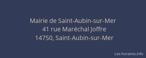 Mairie de Saint-Aubin-sur-Mer