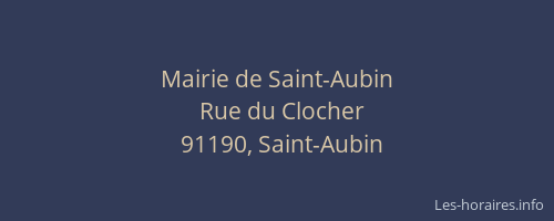 Mairie de Saint-Aubin