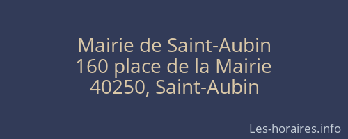 Mairie de Saint-Aubin
