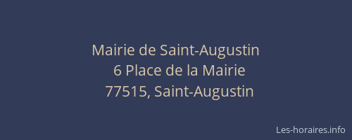 Mairie de Saint-Augustin