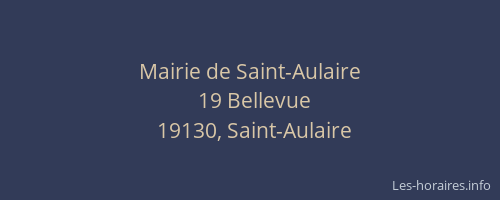 Mairie de Saint-Aulaire