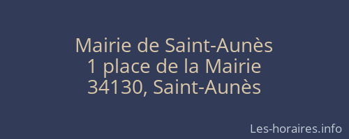 Mairie de Saint-Aunès