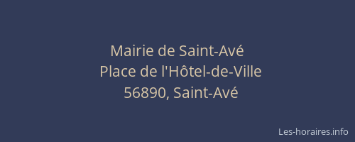 Mairie de Saint-Av&eacute;