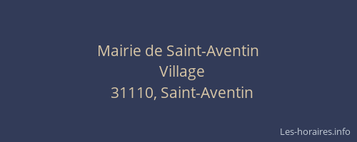 Mairie de Saint-Aventin