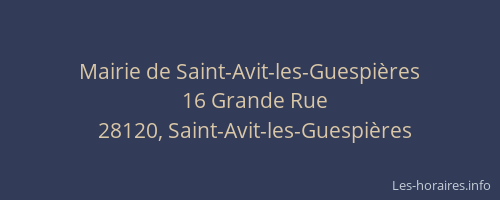 Mairie de Saint-Avit-les-Guespi&egrave;res